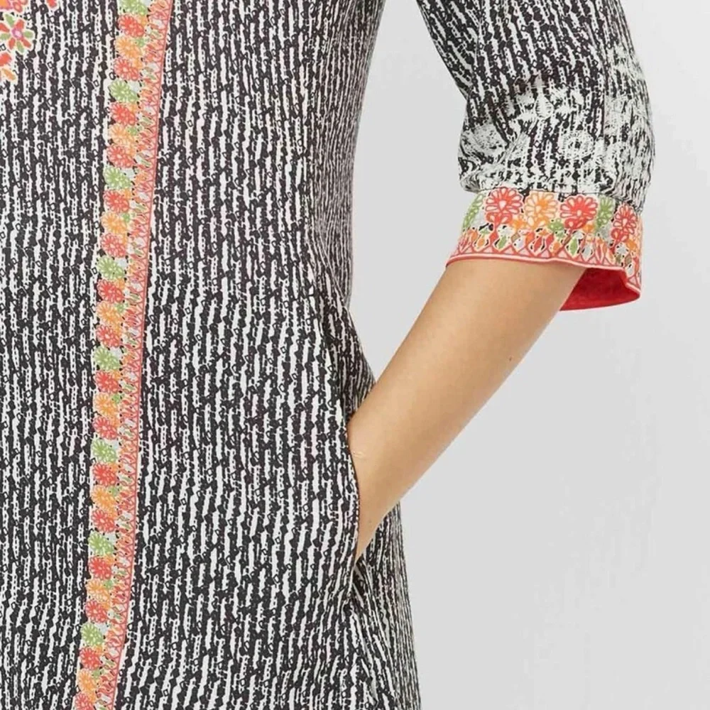 BIBA Indian Floral print straight kurta set 0194 - Picture 2 of 12